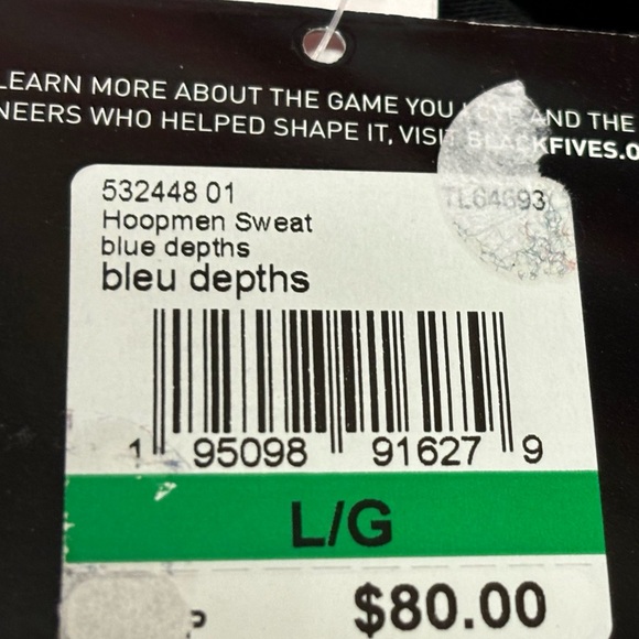 Puma HOOPMAN Black Fives SWEATS Men’s Large NWT - Picture 12 of 13